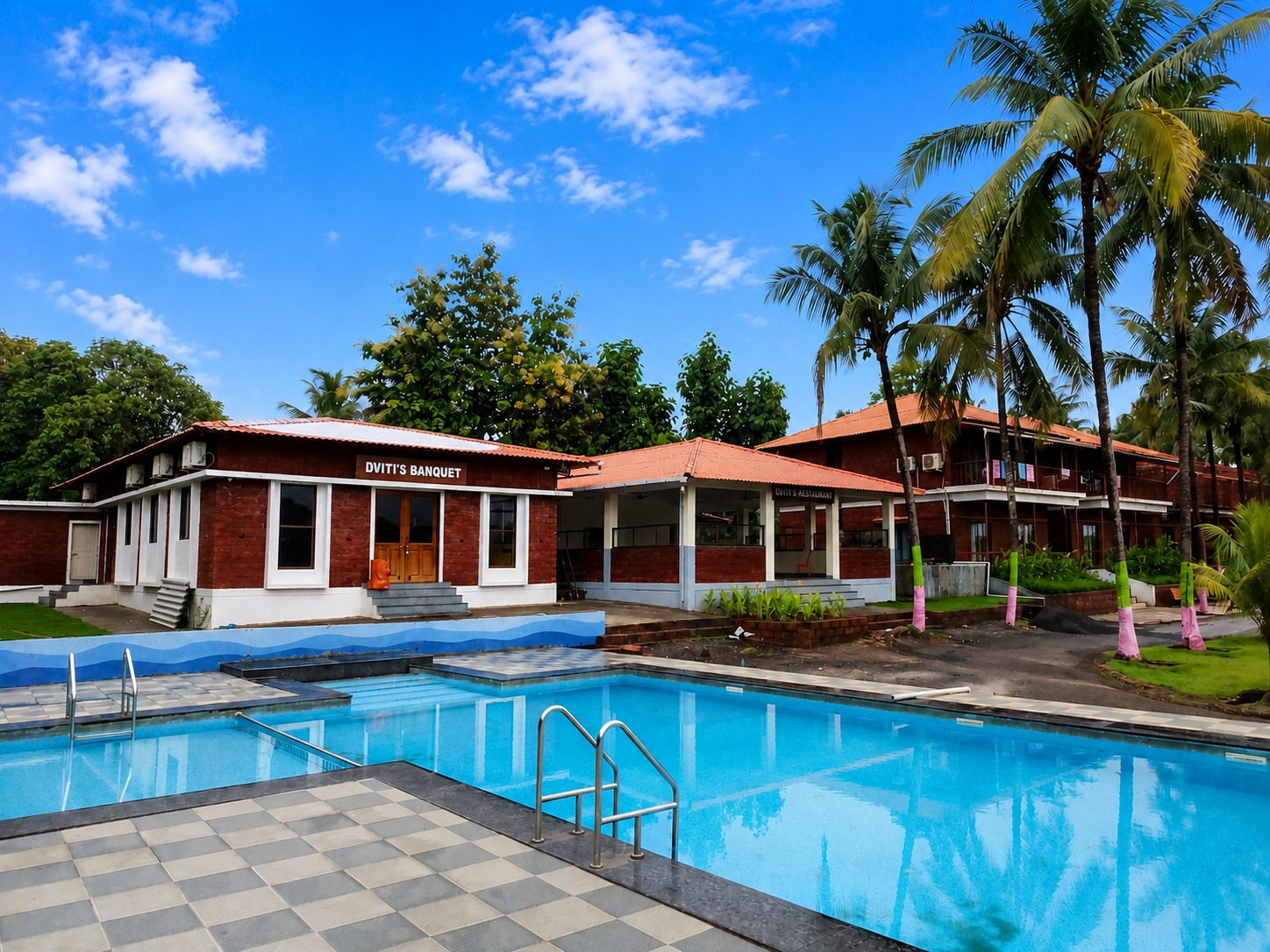 Resort entrance landscape design in Chiplun Ratnagiri